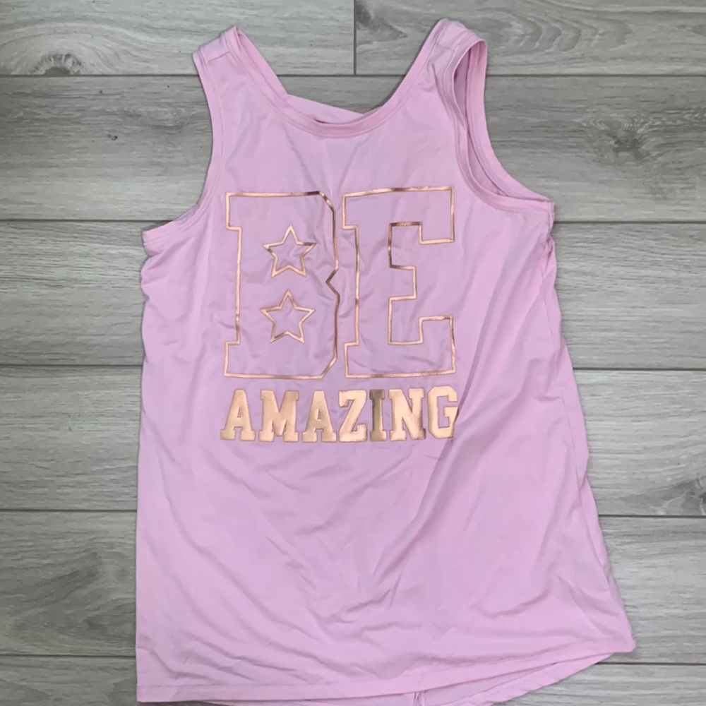 Girls “be amazing” tank top